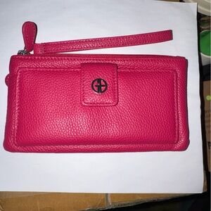 Gianni Bernini Leather Wristlet Genuine Leather